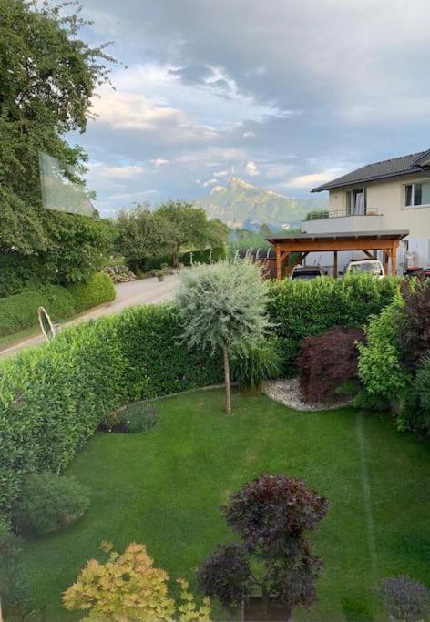 "Ferienhaus Am Mondsee" Mit Direktem Schafbergblick Im Salzkammergut Bei Salzburg Esterno foto