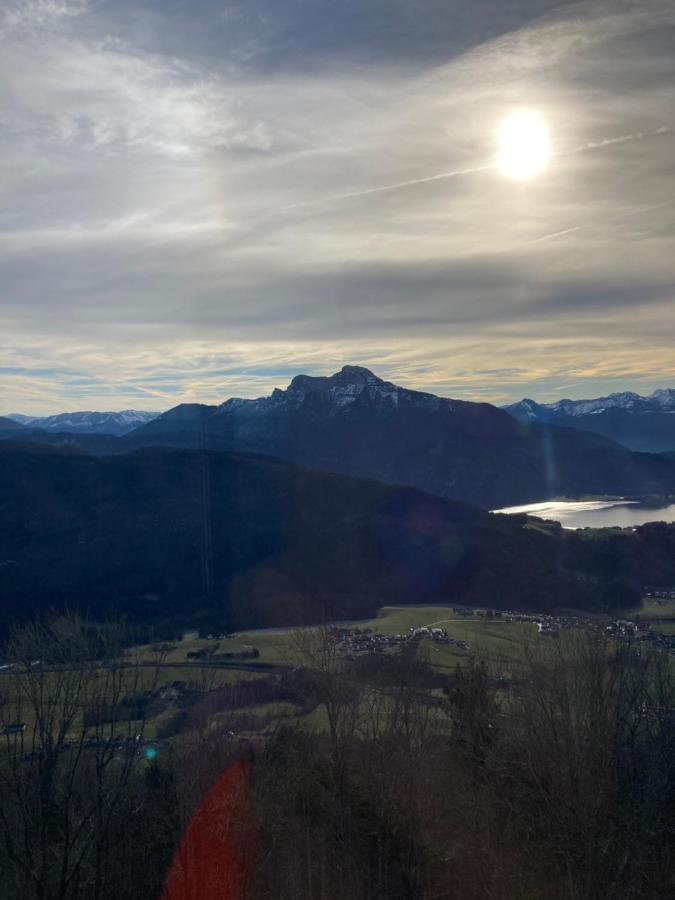 "Ferienhaus Am Mondsee" Mit Direktem Schafbergblick Im Salzkammergut Bei Salzburg Esterno foto