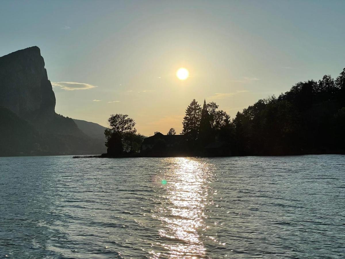"Ferienhaus Am Mondsee" Mit Direktem Schafbergblick Im Salzkammergut Bei Salzburg Esterno foto
