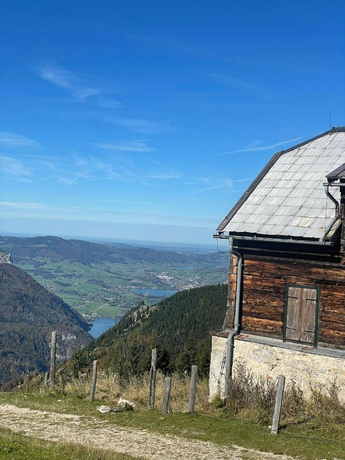 "Ferienhaus Am Mondsee" Mit Direktem Schafbergblick Im Salzkammergut Bei Salzburg Esterno foto