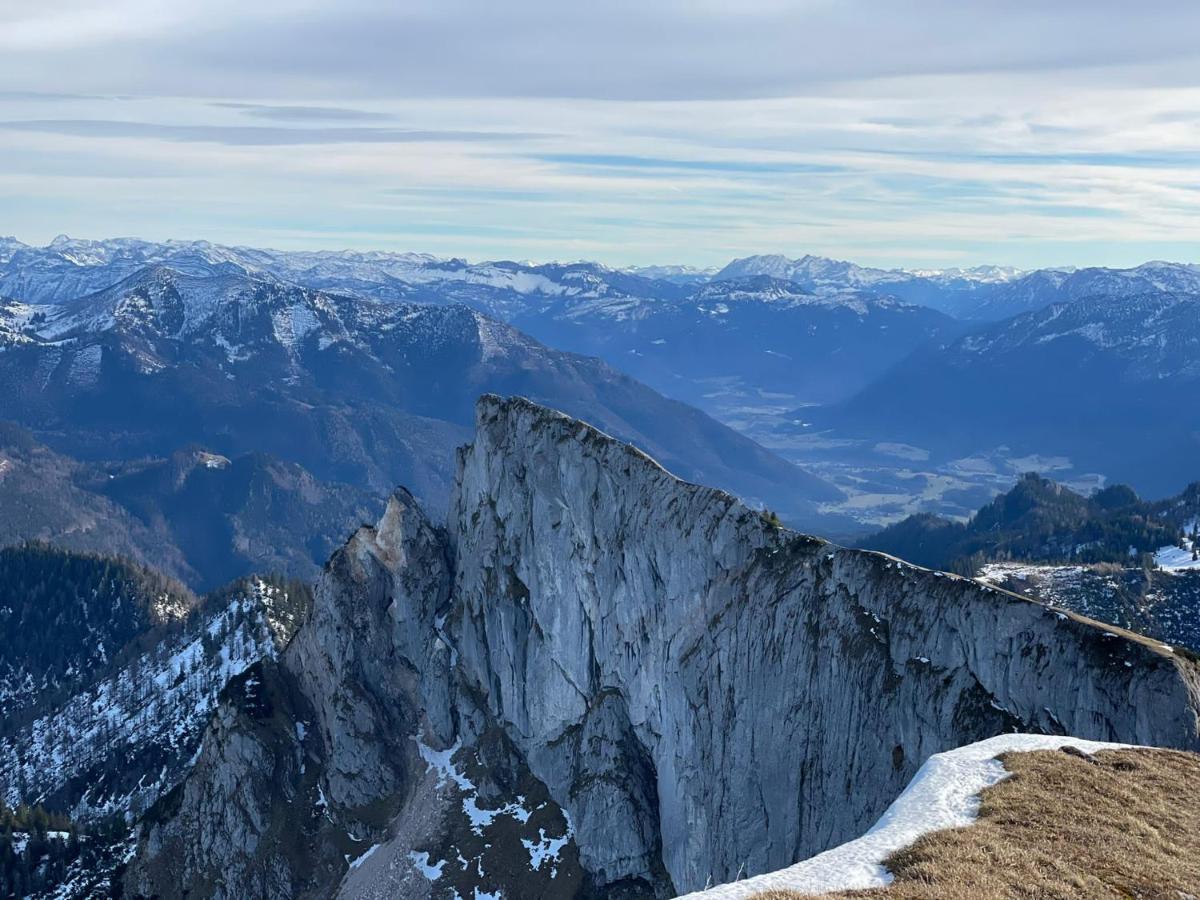 "Ferienhaus Am Mondsee" Mit Direktem Schafbergblick Im Salzkammergut Bei Salzburg Esterno foto