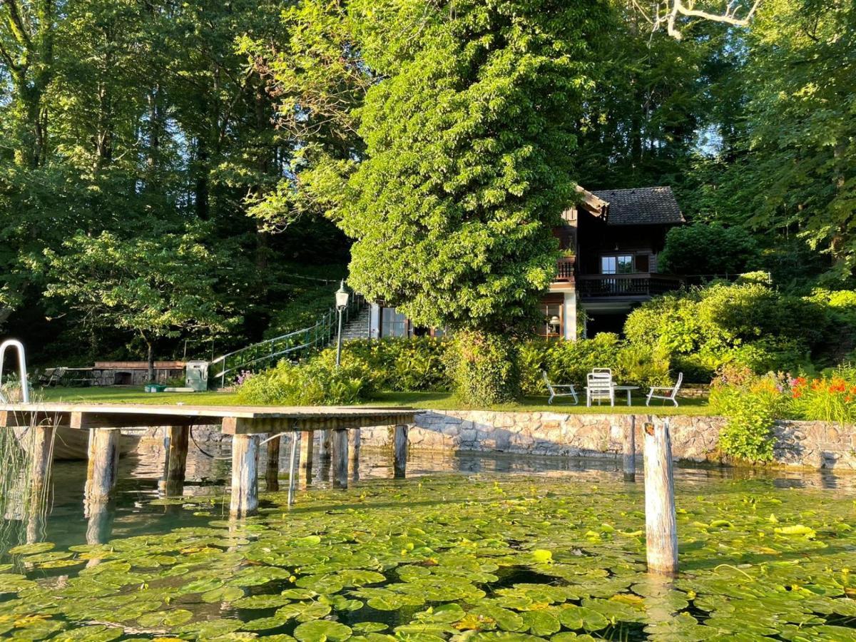 "Ferienhaus Am Mondsee" Mit Direktem Schafbergblick Im Salzkammergut Bei Salzburg Esterno foto